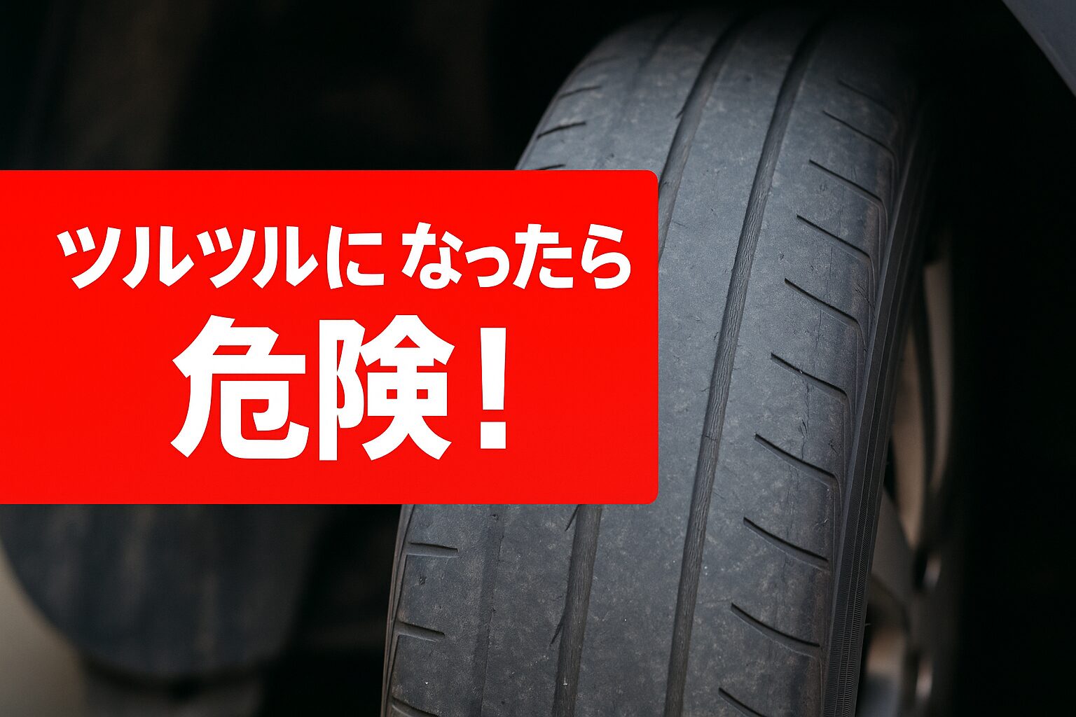 スタッドレスタイヤがツルツルになったら危険!