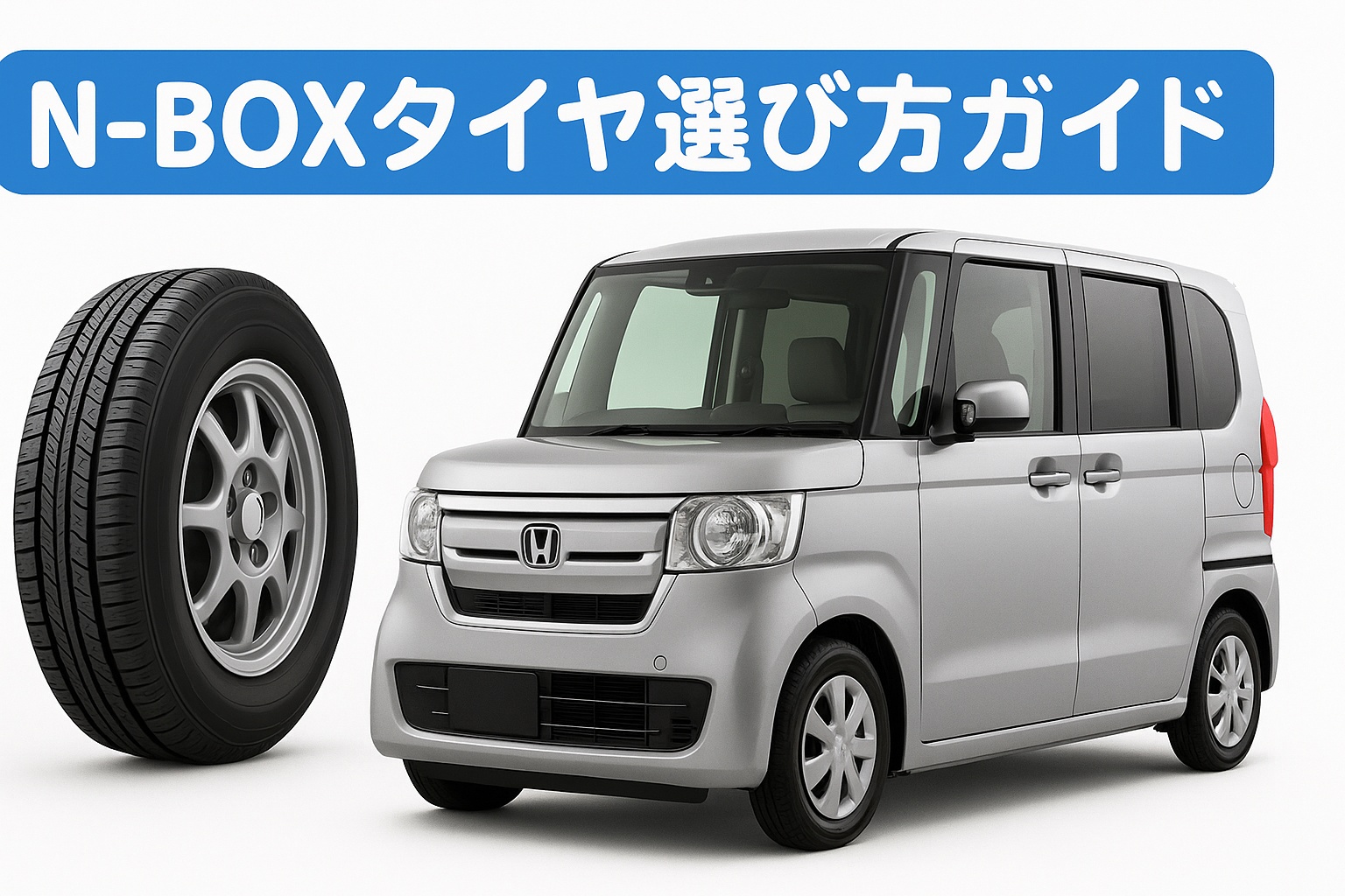 N-BOXタイヤ選び方ガイド。シルバーのホンダN-BOX
